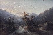 A mountain stream Johann Hermann Carmiencke